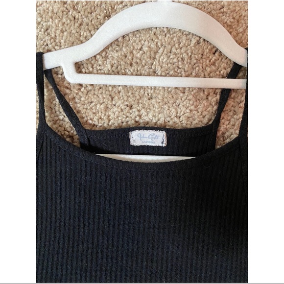 Brandy Melville Tops Brandy Melville Black Halter Crop Top Poshmark